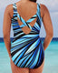 Runa | One-Piece Swimsuit with Colorful Stripes