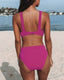 Hilary | High-Waisted Swimsuit in a Sleek Solid Design