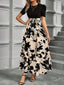 Briony - Floral High-Waist Dress with Ruffle Hem
