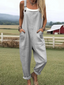 Loretta - Women's Vacation Retro Casual Wide Leg Jumpsuit