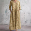 Ivory - Floral Whimsy Boho Maxi Dress