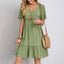 Hadley - Boho Chic Ruffle Hem Mini Dress