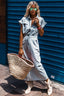 Teresa | Elegant Denim Dress with Short Sleeves