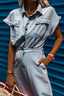 Teresa | Elegant Denim Dress with Short Sleeves