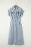 Teresa | Elegant Denim Dress with Short Sleeves