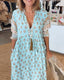Peyton – Long Lantern Sleeve Bohemian Dress