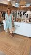 Peyton – Long Lantern Sleeve Bohemian Dress