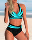 Liliana | Printed Bikini Set with Cross Halter Neck