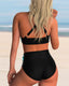Liliana | Printed Bikini Set with Cross Halter Neck
