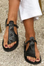 Suzan | Crocodile Buckle Sandals
