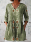 Maeve | Long V-Neck Blouse