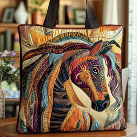 Artisan Tote Bag - Multicoloured Mosaic Horse