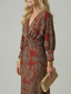 Lune | Natural Wrap Midi Dress