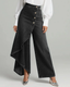 Calvra | Denim Wrap Trousers
