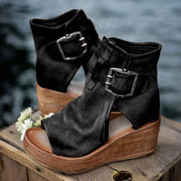 Sharon | Boho Style Heels With Buckle