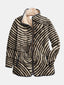 Inya | Quilted Jacket with Hand-Drawn Retro Circular Design
