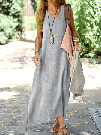 Amy | Linen Sleeveless Dress
