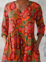 Felicity | Long V-Neck Blouse