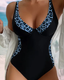 Sienna | Swimsuit with Colorful Details and Leopard Print