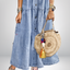 Anne | Soft Denim Dress with Buttons