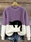 Luna | Cozy Cat Knit Sweater