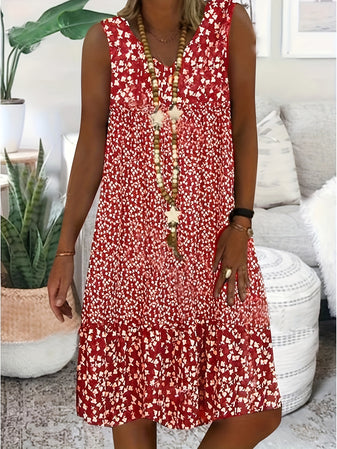 Sally | V-Neck Sleeveless Dress