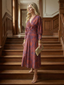 Lune | Natural Wrap Midi Dress