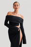 Camryn - Slinky Off Shoulder Crop Set