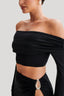 Camryn - Slinky Off Shoulder Crop Set