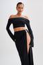 Camryn - Slinky Off Shoulder Crop Set