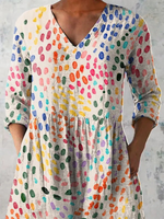 Bernadette | Long V-Neck Blouse