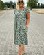 Beth |  Summer Dress With Round Neck And Beautiful Print