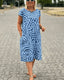 Beth |  Summer Dress With Round Neck And Beautiful Print