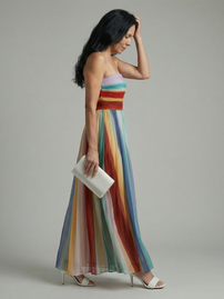 Serene | Light Stripe Maxi Dress