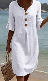 Isabella | Elegant Button Dress