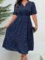 Betty | Dot Print Elegant Short Sleeve Dress