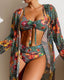 Glenda | Bikini with Floral Skirt
