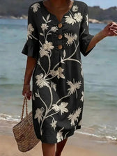Emma | Elegant Button Dress