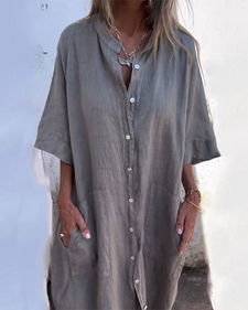 Melany | Front Button Dress