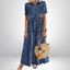 Anne | Soft Denim Dress with Buttons