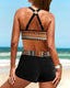 Maryan | Geometric Print Bikini with High Elastic Waist