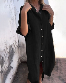 Melany | Front Button Dress
