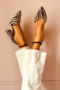 Tina | Zebra Print Heels
