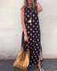 Roxane | Polka Dot Slit Maxi Dress