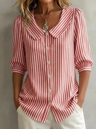 Larsa | Elegant Striped Blouse
