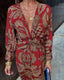 Celestine | Elegant Dress with Vintage Print and Long Sleeves