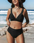 Hilary | High-Waisted Swimsuit in a Sleek Solid Design