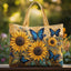 Artisan Bag - Sunflowers and Blue Butterflies