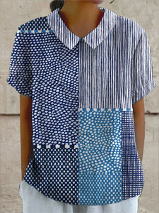 Allie | Patchwork Print Shirt