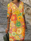Leila | Vibrant Floral Midi Dress